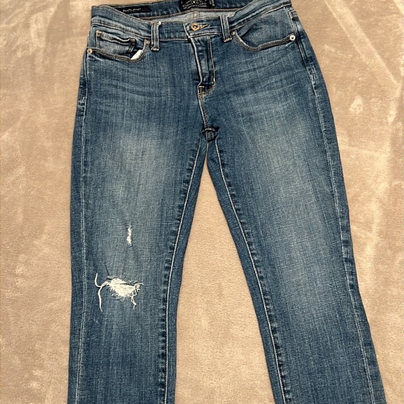 Lucky Brand Brooke Skinny Jeans Distressed - Picture 8 of 16